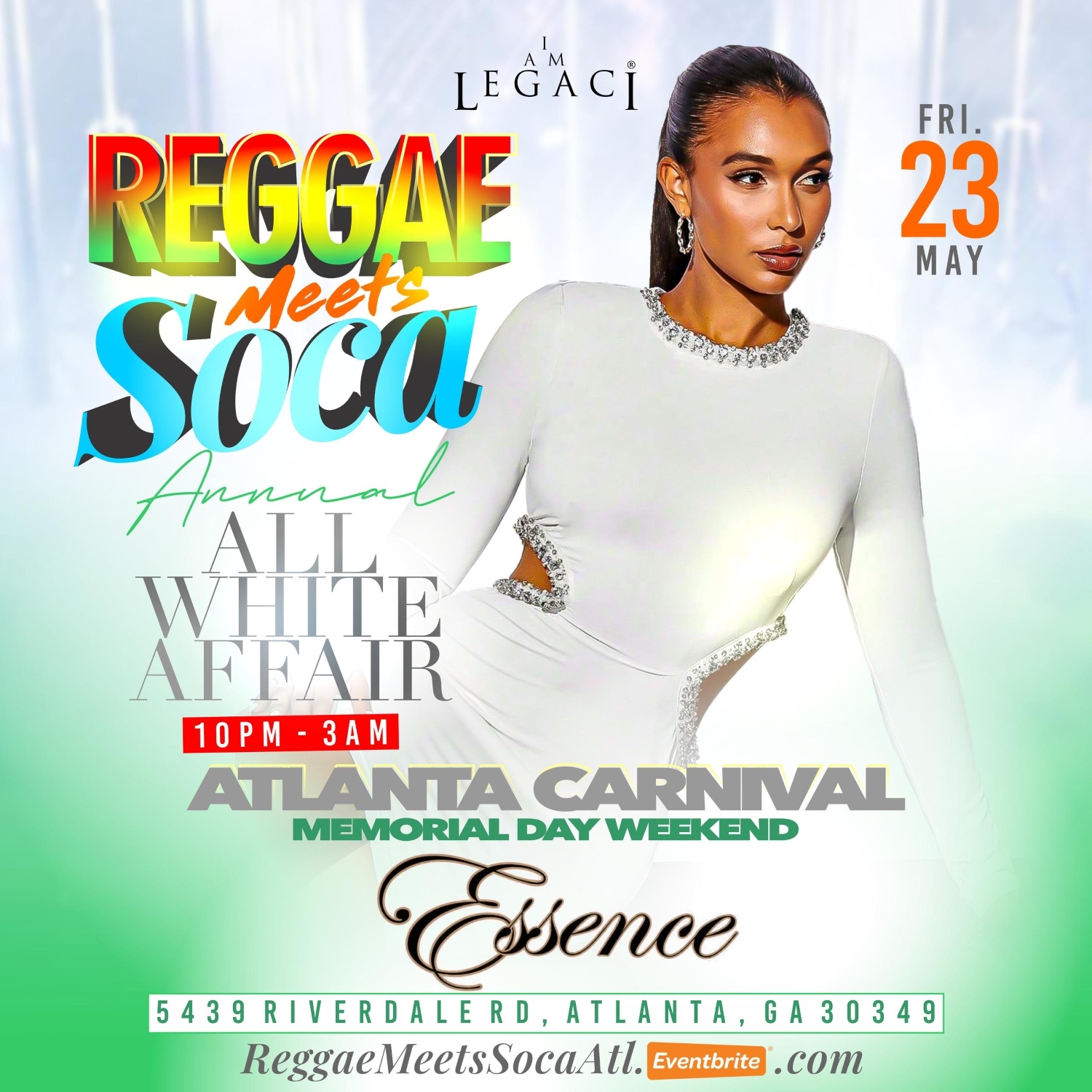 Reggae Meets Soca: All White Party | Memorial Day Weekend ATL Carnival 2025