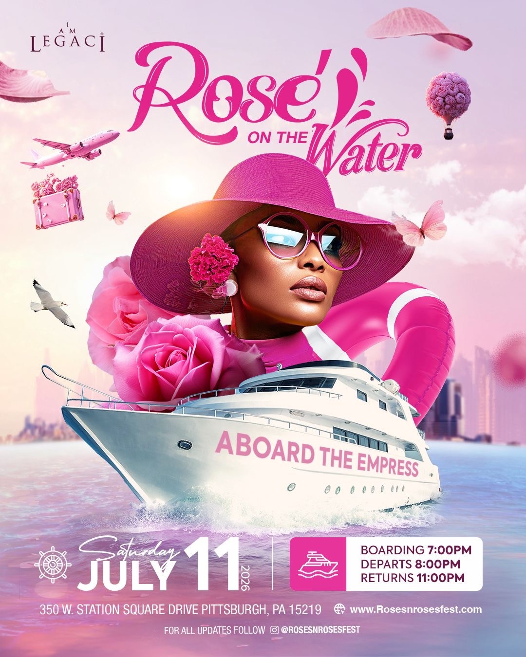 Rosé on the Water – Pittsburgh’s Pink &amp; White Summer Boat Party