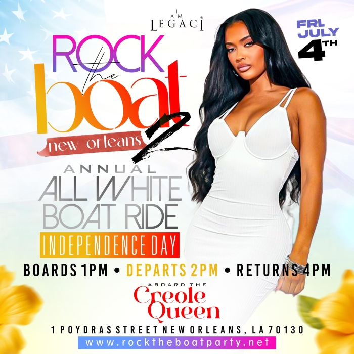 Rock The Boat Part 2: All White 4th of July Cruise During Essence Fest 2025