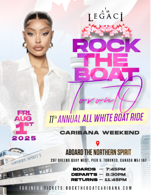 Rock The Boat: Toronto’s Ultimate All White Caribana Cruise 2025
