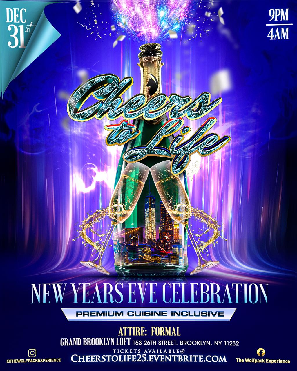 Cheers 2 Life 2025: New Year's Eve Celebration