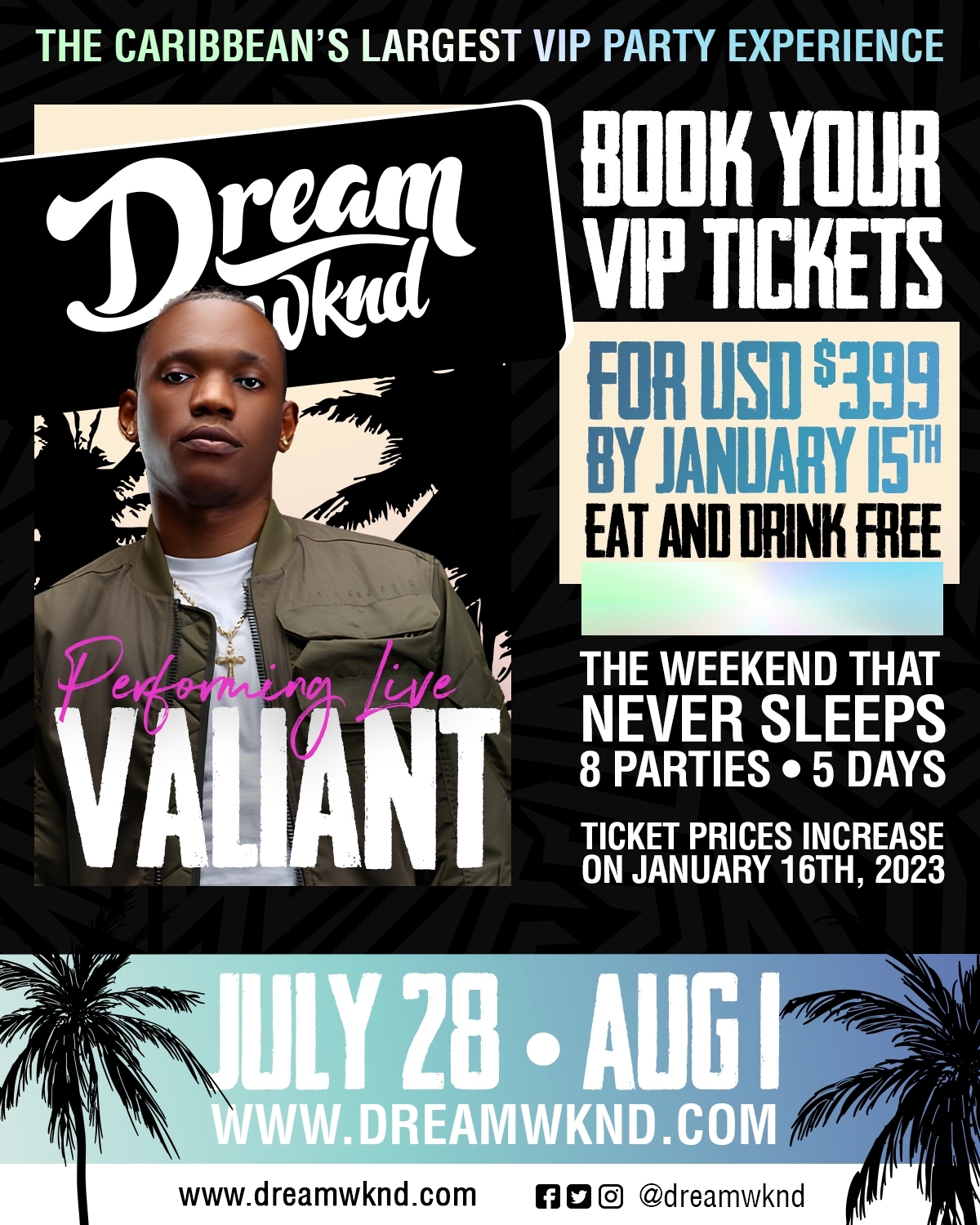Dream Weekend Jamaica 2023Beach Party