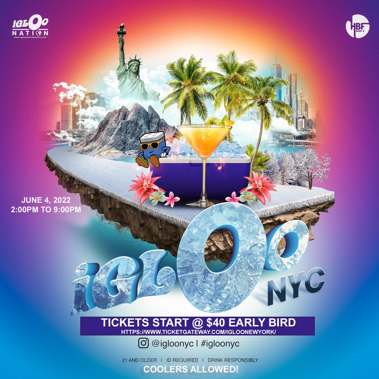iGLOO New Nork City 2022Cooler Party/Fete