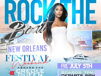 ROCK THE BOAT ANNUAL ALL WHITE BOAT RIDE PARTY | NEW ORLEANS BIG FESTIVAL WEEKEND 2024