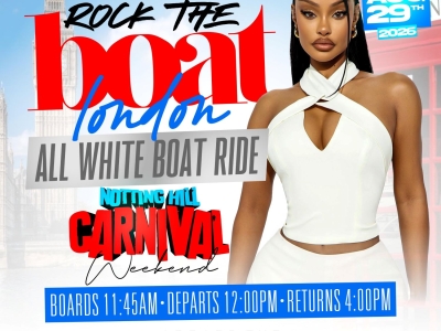 ROCK THE BOAT LONDON ALL WHITE BOAT RIDE PARTY | NOTTING HILL CARNIVAL 2026